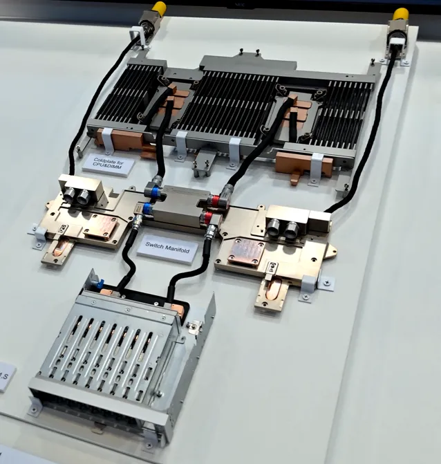 NVL8 Coldplate for CPU & DIMM, Switch Manifold, Coldplate for E1.S